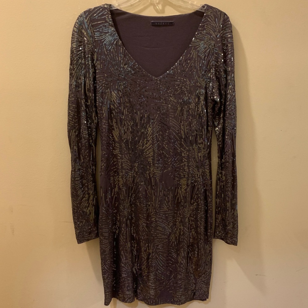 Long sleeve cocktail dress